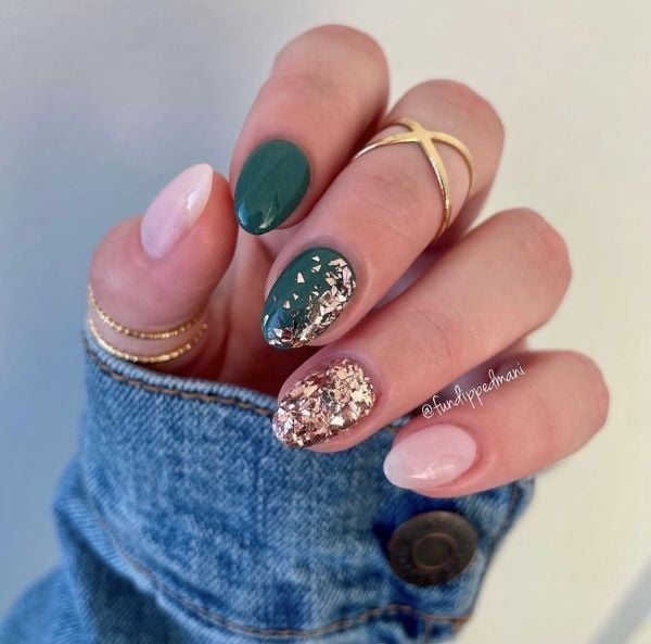 fall nail colors green