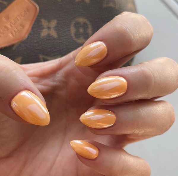 fall nail colors pumpkin