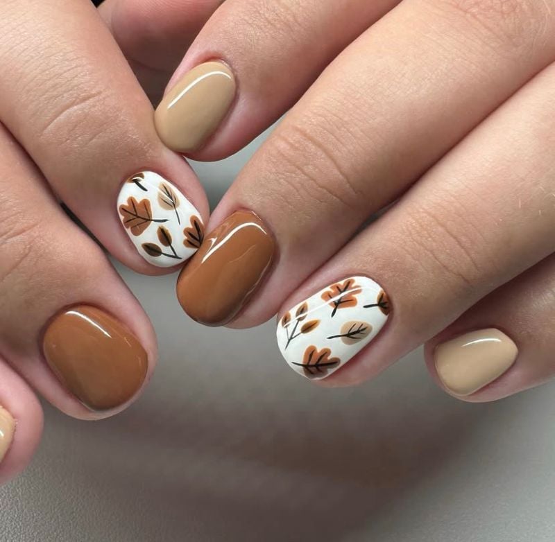 cute autumn nail designs