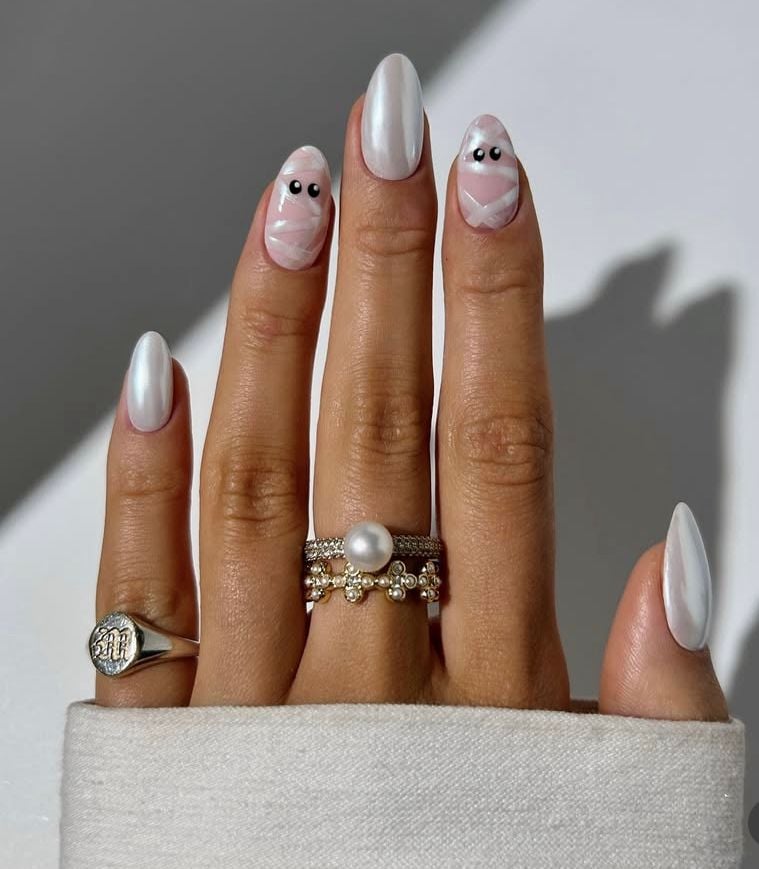 cute fall nails Halloween nail designs