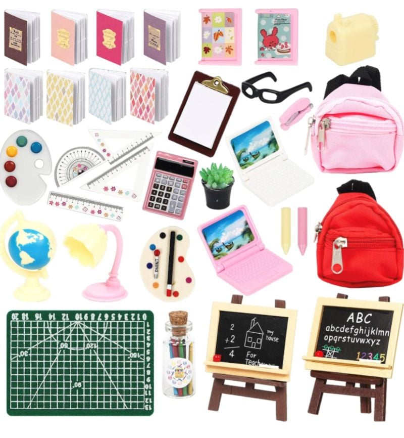 doll school supplies