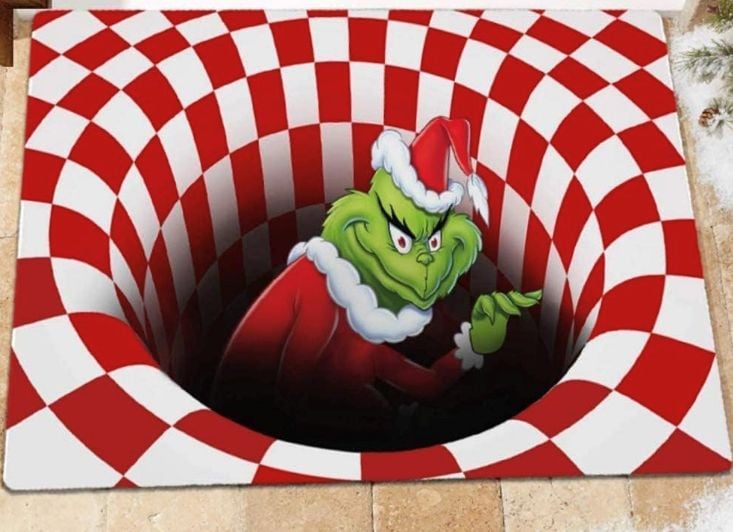 Grinch Door Mat