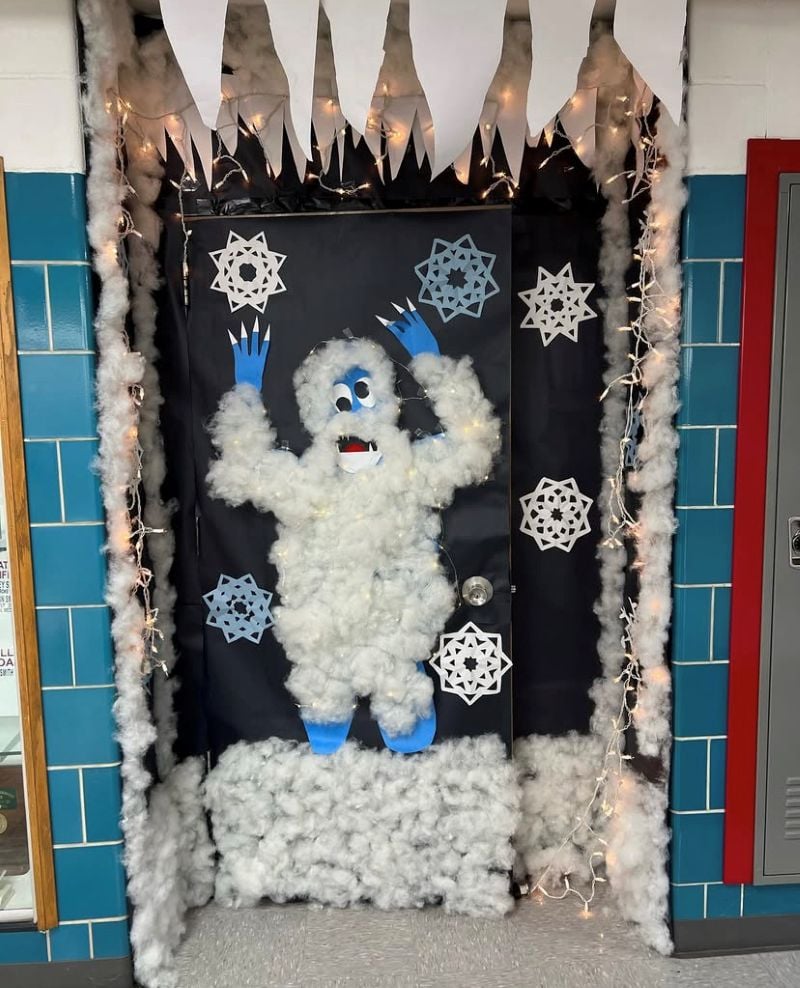 abominable snowman classroom door