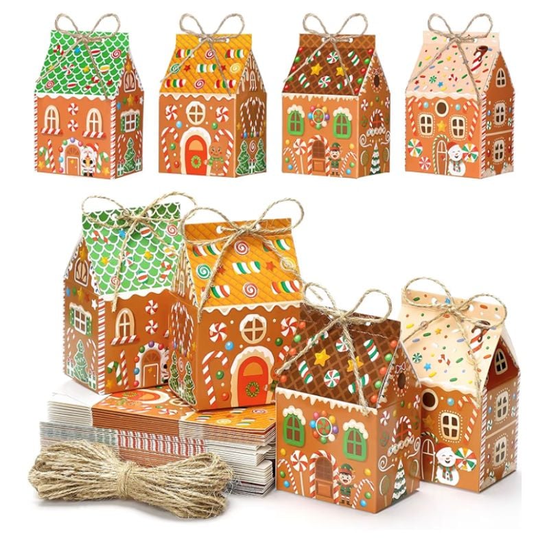 Gingerbread houses gift bags