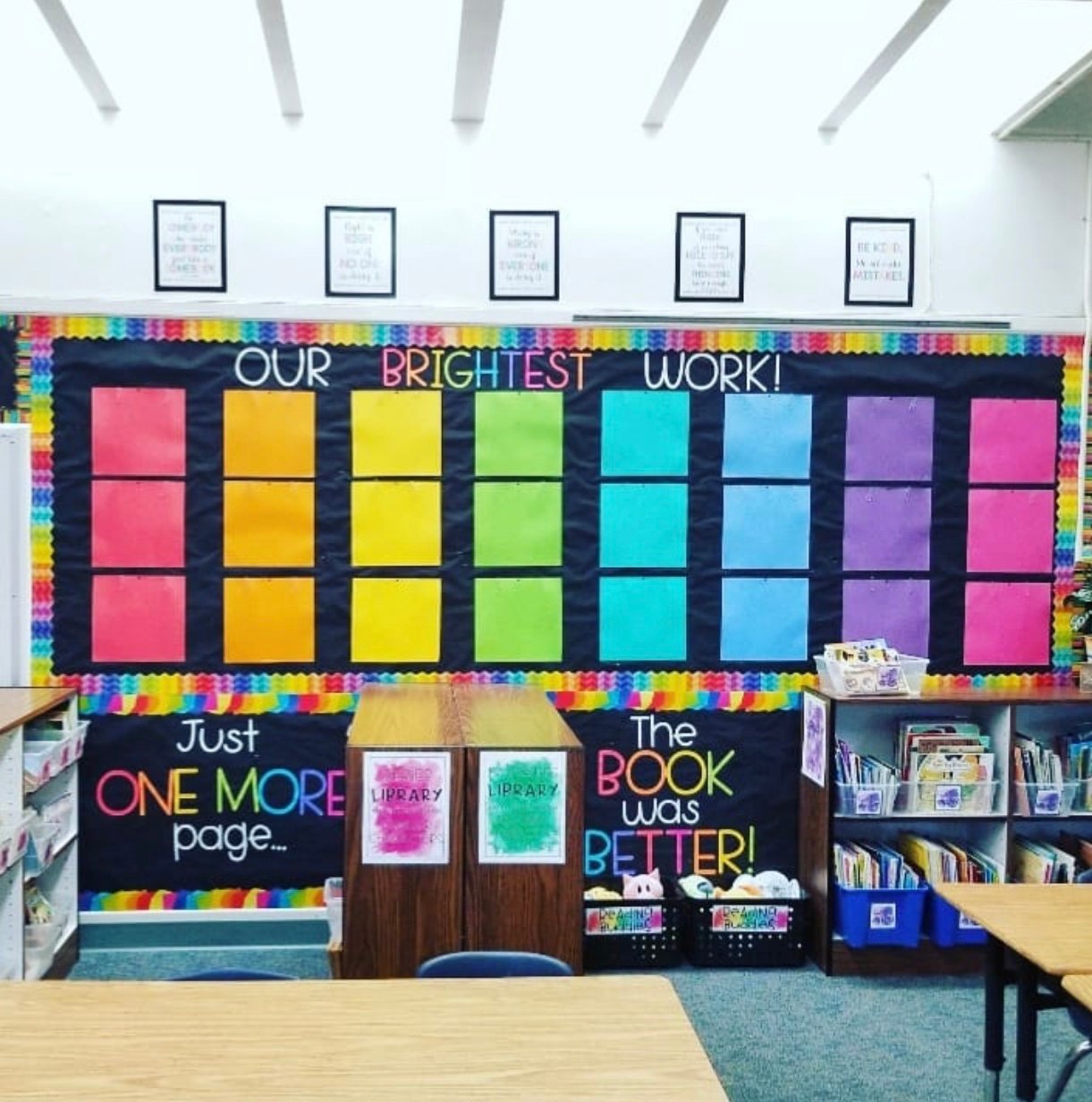display ready for student work