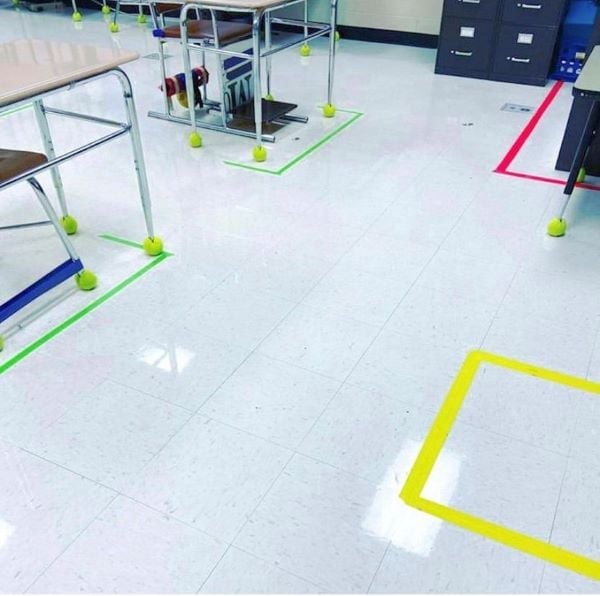 student desk hack for teachers