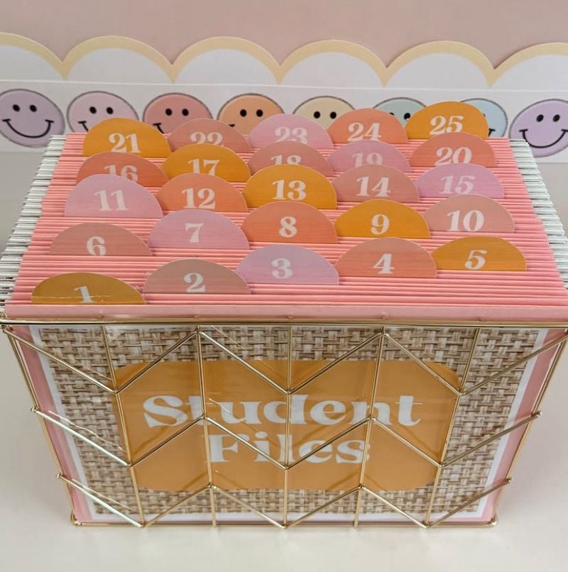 student data file box