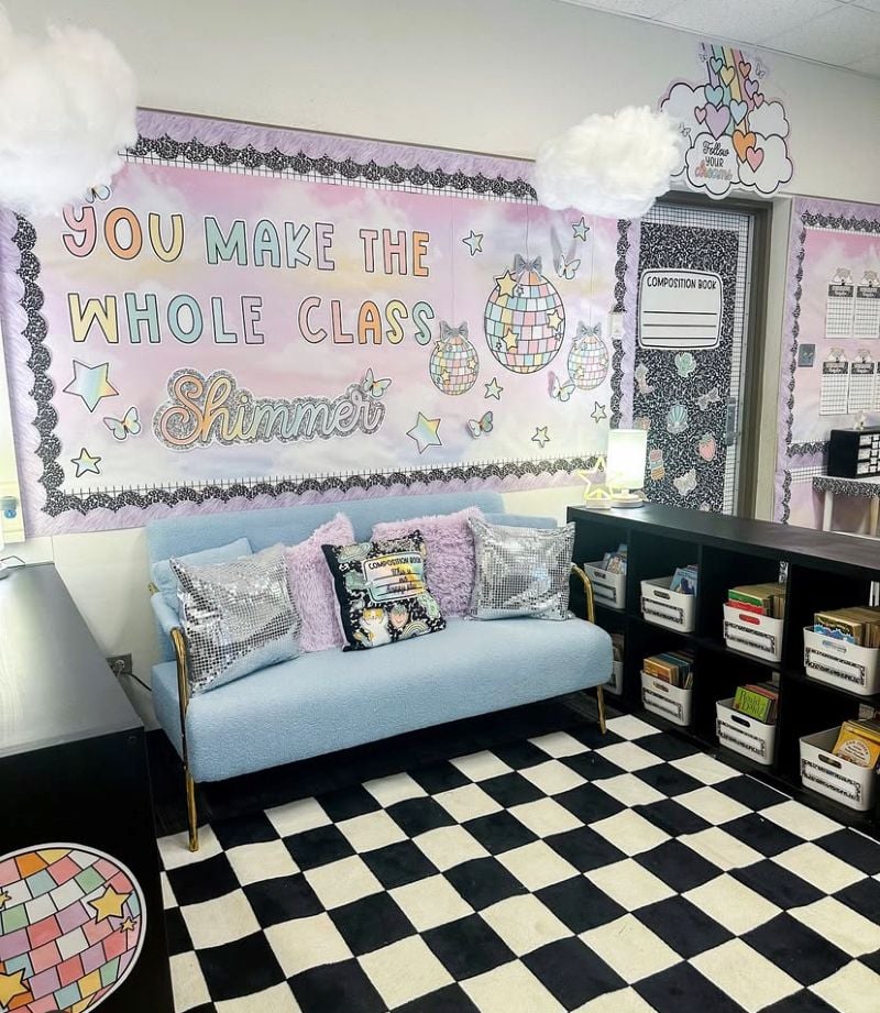 classroom setup idea with couch