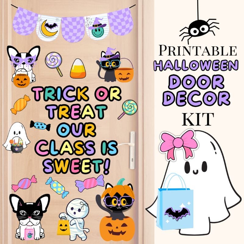 Printable Halloween Door Decor Kit