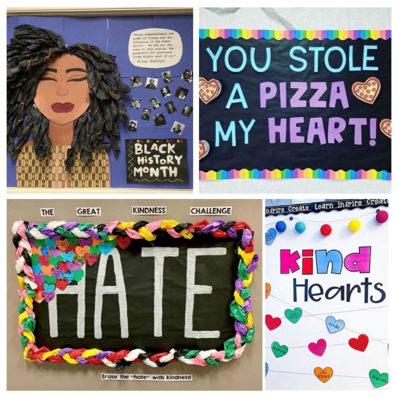 February Classroom bulletin board ideas