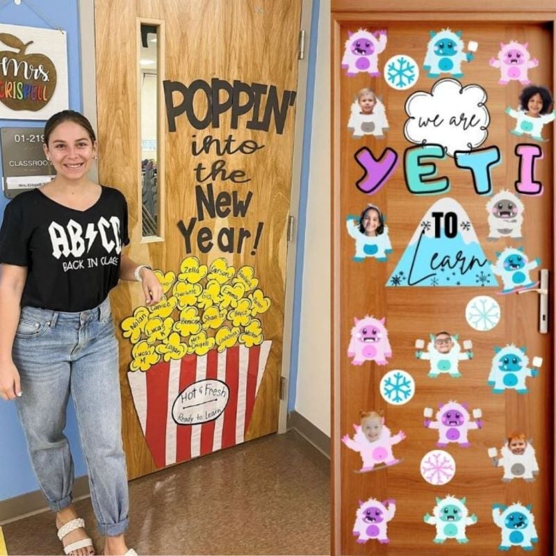 January Classroom door ideas