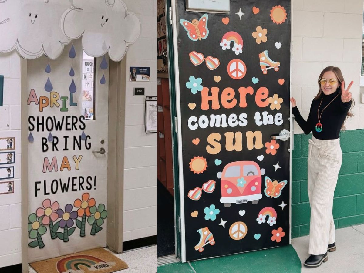 May classroom door ideas