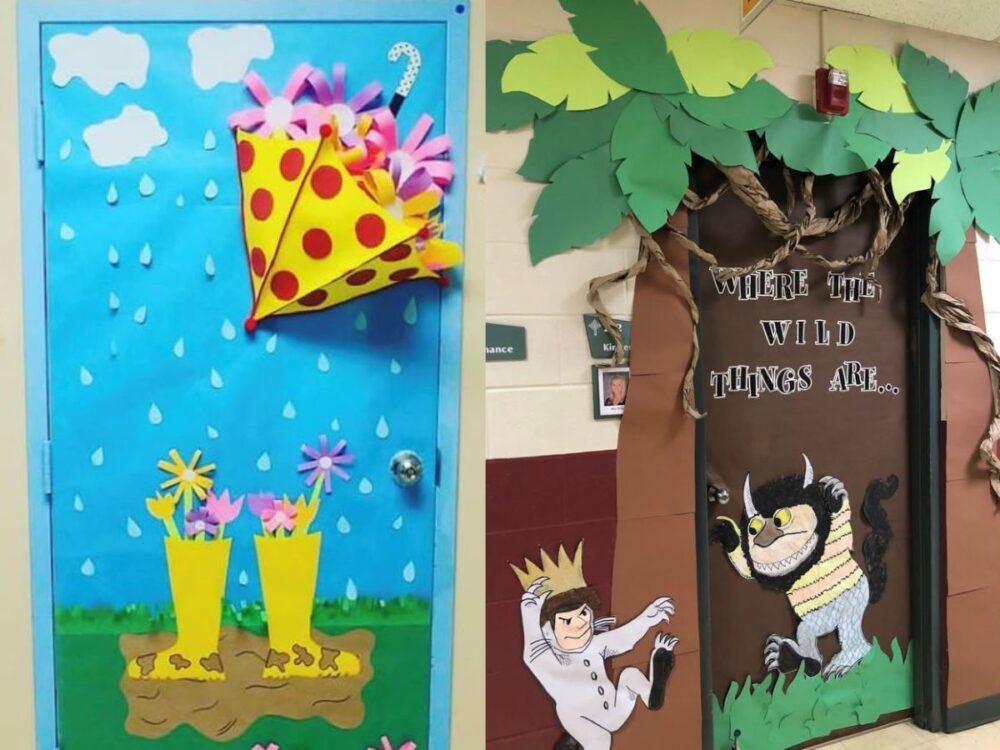 31 Spring Classroom Door Ideas; Cute & Easy Decorations - Chaylor & Mads
