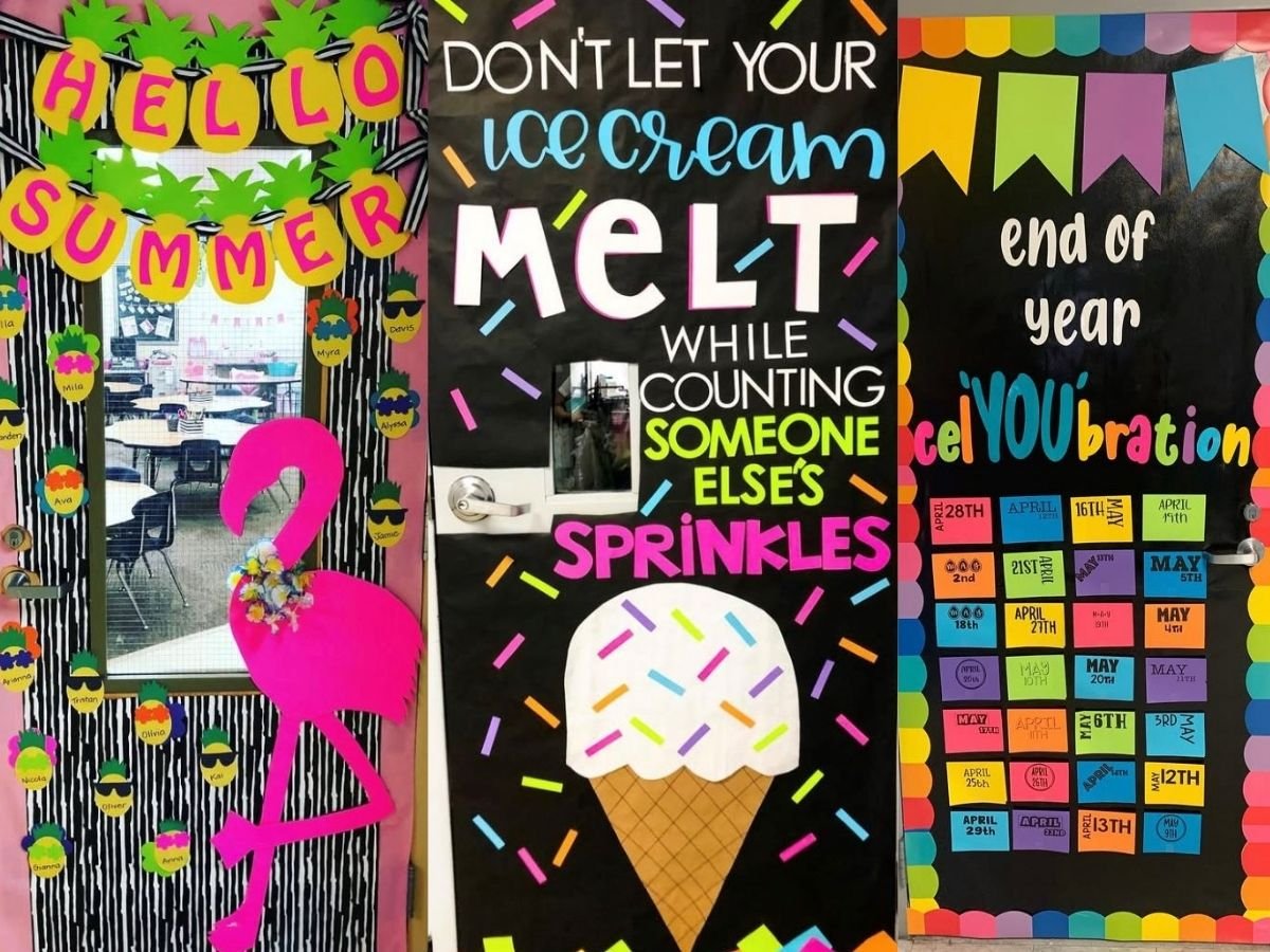 summer classroom door