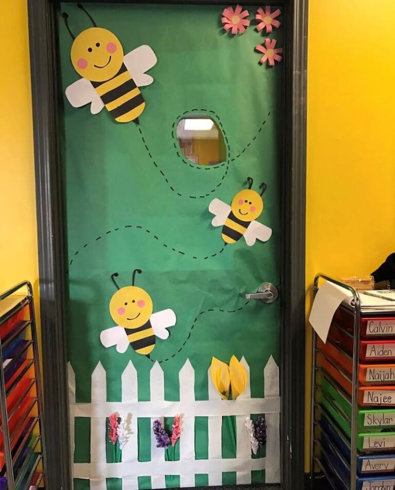 31 Spring Classroom Door Ideas; Cute & Easy Decorations - Chaylor & Mads