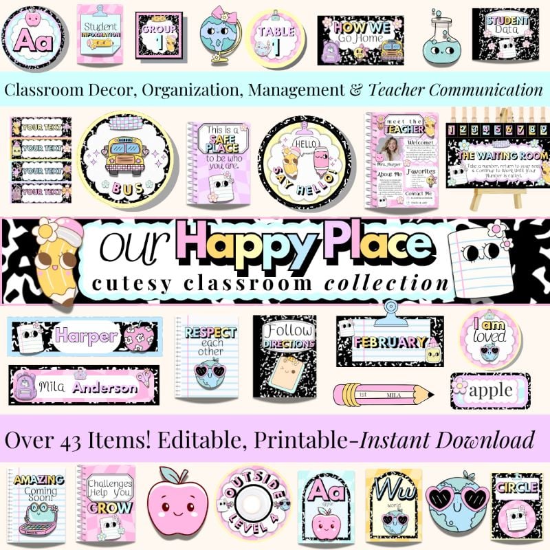 Our Happy Place Classroom Bundle