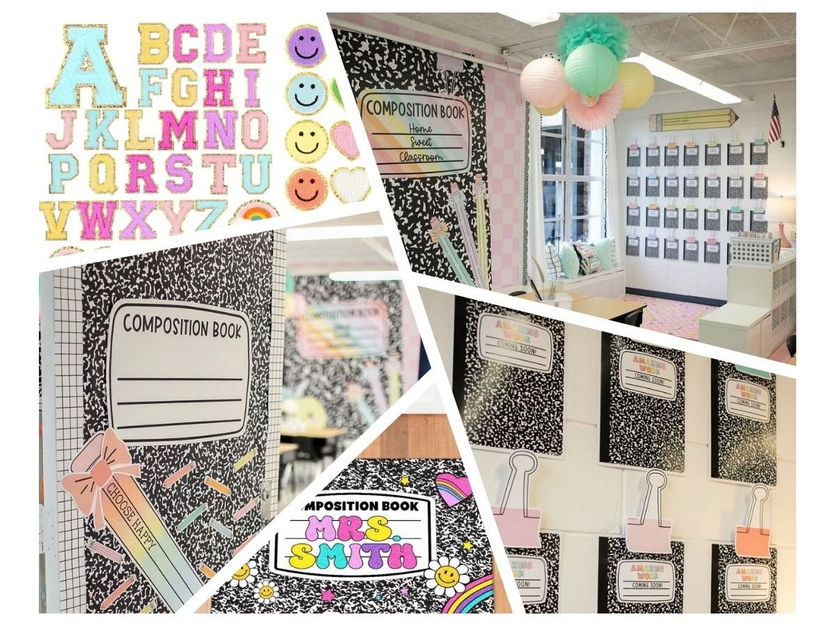 composition notebook classroom theme