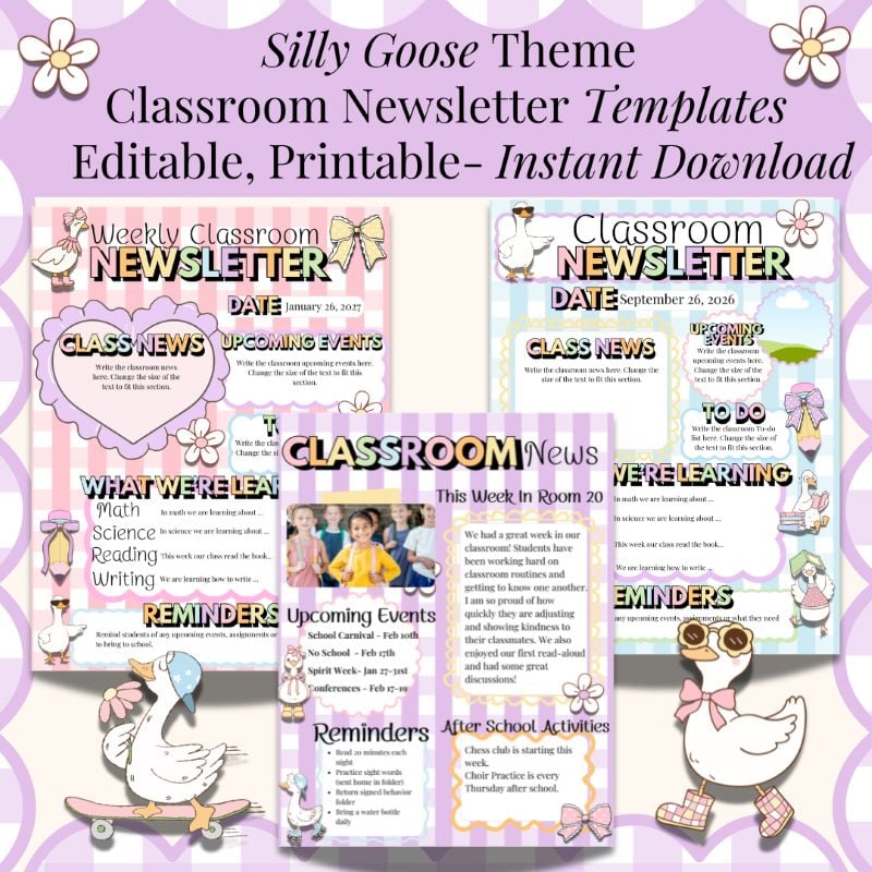 Classroom Newsletter Template