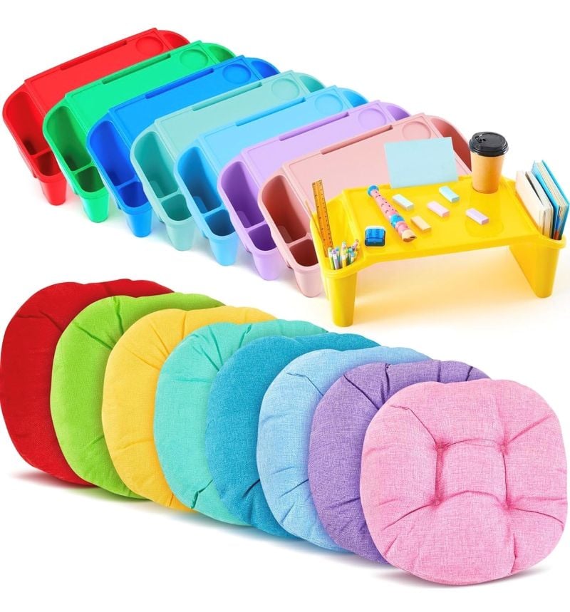 seat cushions and lap desks