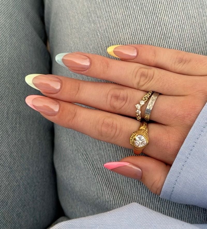 summer French Manicure