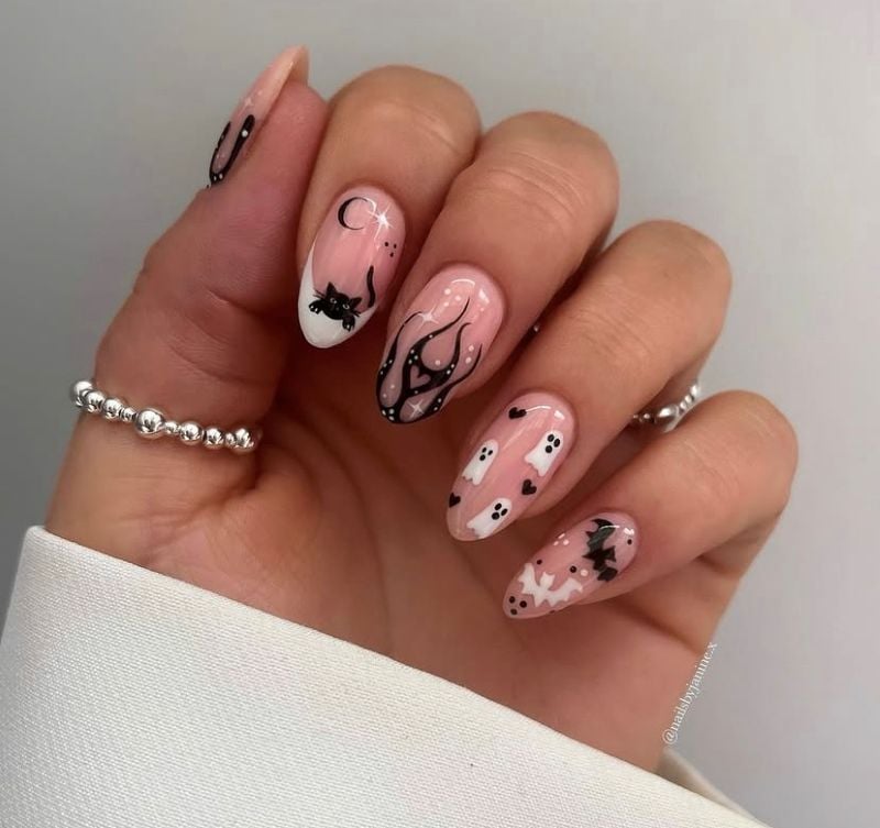 cute Halloween nails