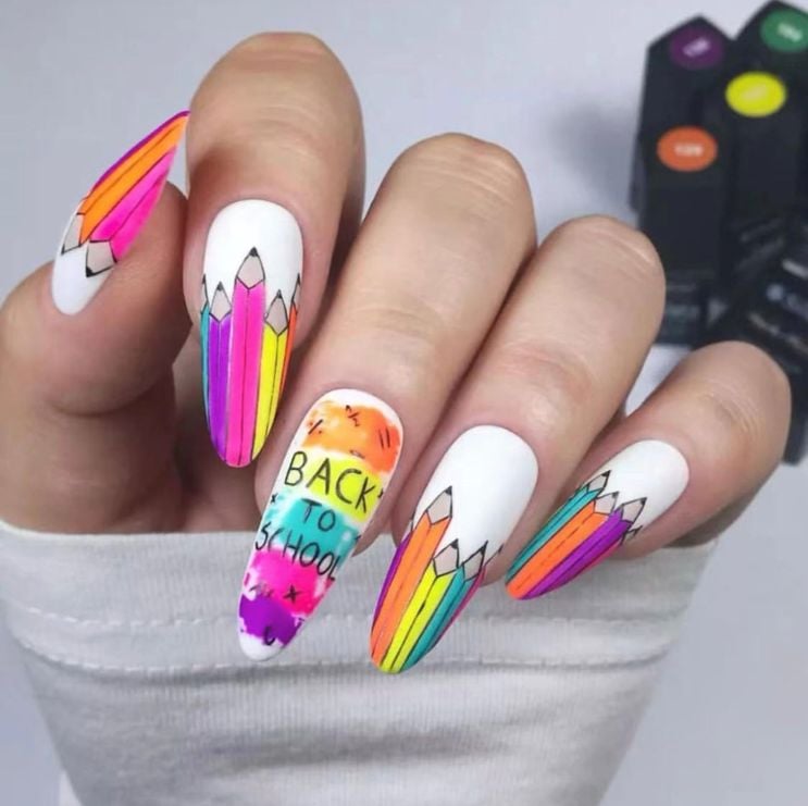 Back to School Press On Nails