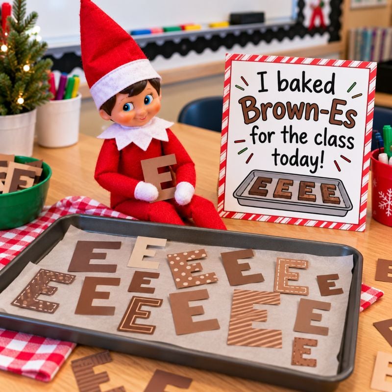 Elf’s Brown-E Holiday Classroom Display