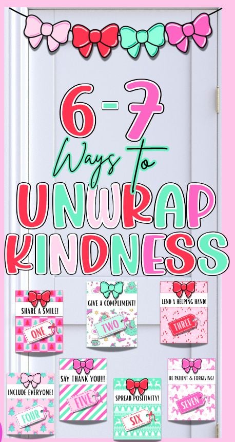 6 7 Christmas classroom door