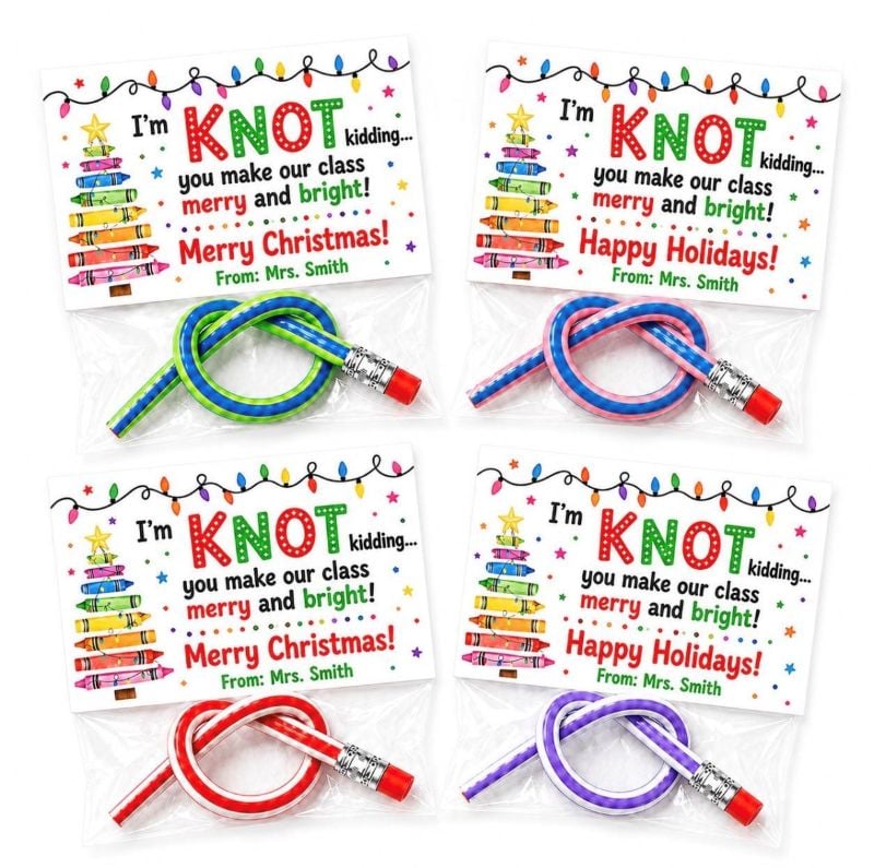 bendable Christmas pencils for classroom