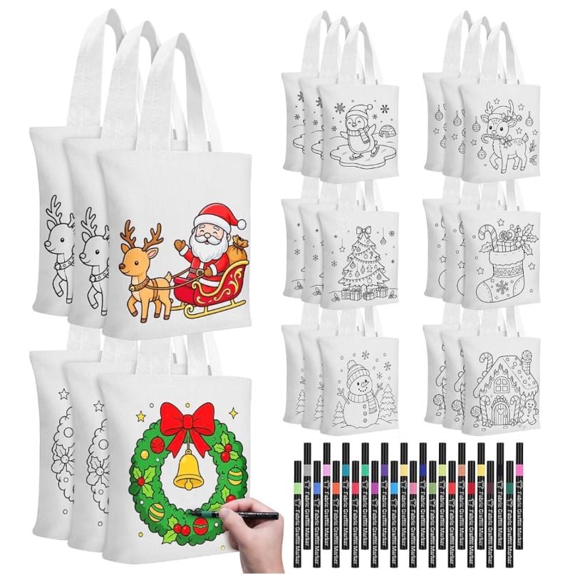 color your own tote bag
