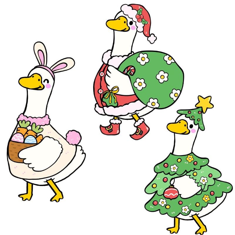 silly goose holiday dress up