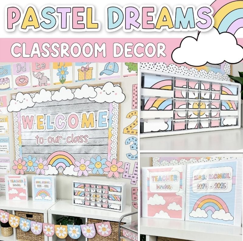 pastel dreams classroom theme